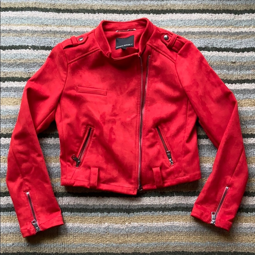 Red Moto Jacket